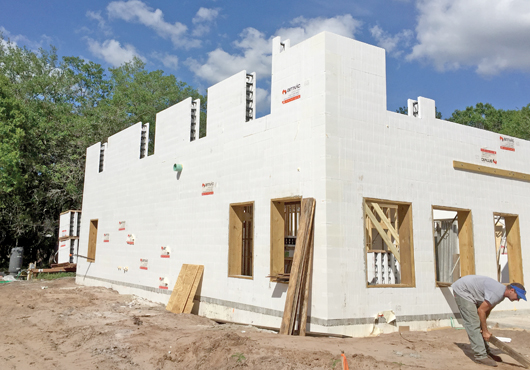 ProFORMance Walls installed the ICF walls for this two-story custom home in Odessa, Florida.